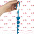 2 Catene Anale da 5 Bulbi Progressivi 20,5 x 2,8 e 20,5 x 3,3 cm. in Silicone Rosa e Azzurro - 4