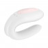 Satisfyer Double Joy Vibratore per Coppia in Silicone Controllabile con APP Ricaricabile USB Bianco - 2