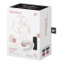 Double Love Vibratore per Coppia in Silicone con Telecomando e APP Ricaricabile USB Bianco - 6