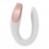 Double Love Vibratore per Coppia in Silicone con Telecomando e APP Ricaricabile USB Bianco - 4