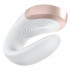 Double Love Vibratore per Coppia in Silicone con Telecomando e APP Ricaricabile USB Bianco - 2