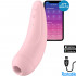 Satisfyer Curvy 2+ Stimolatore per Clitoride con Onde di Pressione in Silicone Rosa - 0