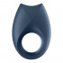 Royal One Anello Fallico Vibrante in Silicone Blu Controllabile da APP Ricaricabile USB - 3