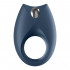 Royal One Anello Fallico Vibrante in Silicone Blu Controllabile da APP Ricaricabile USB - 2