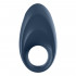 Anello Fallico Vibrante Controllabile da APP in Silicone Blu  Ricaricabile USB - 3