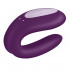 Satisfyer Double Joy Vibratore per Coppia in Silicone Controllabile con APP Ricaricabile USB Viola - 2
