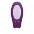Satisfyer Double Joy Vibratore per Coppia in Silicone Controllabile con APP Ricaricabile USB Viola - 4