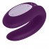 Satisfyer Double Joy Vibratore per Coppia in Silicone Controllabile con APP Ricaricabile USB Viola - 1