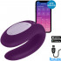 Satisfyer Double Joy Vibratore per Coppia in Silicone Controllabile con APP Ricaricabile USB Viola - 0