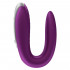 Satisfyer Double Fun Vibratore per Coppia in Silicone con Telecomando Wireless e APP Ricaricabile USB Viola - 4