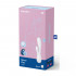 Vibratore Rabbit in Silicone 20,4 x 4,4 cm. Bianco Ricaricabile con USB e APP Gratuita - 3