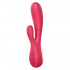 Satisfyer Mono Flex Vibratore Rabbit in Silicone 20,4 x 4,4 cm. Rosso Ricaricabile con USB e APP Gratuita - 1