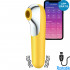 Satisfyer Dual Love Vibratore e Stimolatore con Onde di Pressione 2 in 1 in Silicone Giallo Ricaricabile USB - 0