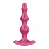 Satisfyer Lolli-Plug 1 Cuneo Anale Vibrante in Silicone 14 x 2,5 cm. Fucsia Ricaricabile USB - 1