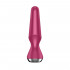 Satisfyer Plug-ilicious 2 Cuneo Anale Vibrante in Silicone 13,5 x 3 cm. Fucsia con APP Ricaricabile USB - 3