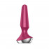 Satisfyer Plug-ilicious 2 Cuneo Anale Vibrante in Silicone 13,5 x 3 cm. Fucsia con APP Ricaricabile USB - 2