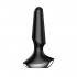 Satisfyer Plug-ilicious 2 Cuneo Anale Vibrante in Silicone 13,5 x 3 cm. Nero con APP Ricaricabile USB - 1