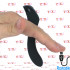 Stimolatore da Dito Potente in Silicone Nero Ricaricabile USB - 1