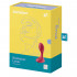 Satisfyer Backdoor Lover Cuneo Anale Vibrante in Silicone 10,5 x 3,3 cm. Magenta Ricaricabile USB - 5