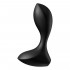 Satisfyer Backdoor Lover Cuneo Anale Vibrante in Silicone 13 x 3 cm. Nero Ricaricabile USB - 2