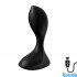 Satisfyer Backdoor Lover Cuneo Anale Vibrante in Silicone 13 x 3 cm. Nero Ricaricabile USB - 0