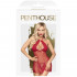 Babydoll con Ricami in Pizzo e Perizoma Incluso Rosso - Hot Baby - 2