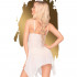 Babydoll con Ricami in Pizzo e Perizoma Incluso Bianco - Sweet Night - 1