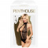 Body a Collo Alto con Ricami in Pizzo Aperto sulla Schiena Nero - Perfect Lover - 2