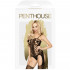 Bodystocking con Spalline Fini ed Effetto Reggi Calze Nero - Sexy Bomb - 2
