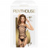 Bodystocking Ricamato con Effetto Reggi Calze Nero - Fatal Look - 2
