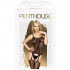 Bodystocking con Ricami in Pizzo ed Effetto Reggi Calze Nero - Sexy Stocking - 2