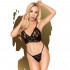 Completino Sexy in Pizzo con Bralette e Perizoma Nero - Spice Night - 0