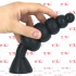 Fallo Anale Progressivo a Sfere Flessibile 20 x 5,4 cm. Nero - 2