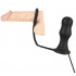 COCKRING per Pene con Plug Anale Vibrante IN PURO SILICONE 11 X 4 cm. - 1