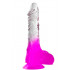Fallo in Jelly Fucsia e Trasparente Morbido e Flessibile 22 X 3,8 cm. - 0