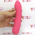 Vibratore in silicone rosa con stimolatore clitoride ricaricabile con USB 16,5 x 3 cm. - 2