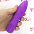 Vibratore a spirale in silicone viola doppia impugnatura ricaricabile con USB 16,5 x 4 cm. - 1