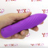 Vibratore a spirale in silicone viola doppia impugnatura ricaricabile con USB 16,5 x 4 cm. - 0