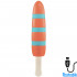Vibratore in Silicone a Forma di Ghiacciolo 15,5 x 4 cm. Azzurro e Arancio - 0