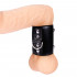 Ball Stretcher in Ecopelle con Anello a D per Applicare Pesi Lunghezza 6,5 cm. Nero - 0