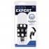 Ball Stretcher in Ecopelle con Separatore, Aggancio per Pene e Anello a D per Applicare Pesi Nero - 1