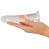 Dildo Magic Shiver Jelly trasparente con Ventosa Beau 15 x 2,5 cm - 3