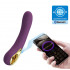 Vibratore Ethan Vibe Viola Ricaricabile USB con APP 20x3,5 cm - 4