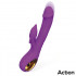 Vibratore Rabbit con Spinta Doppia Pulsazione 3 Motori FLIPER USB 23 cm - 4
