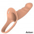 Fallo Cavo Strap-On Silicone Carne 16,9 x 5,3 cm. - 4