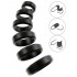 Set di 6 Anelli Fallici da 2,6 a 5,6 cm.in Silicone  - 0