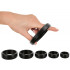 Set di 6 Anelli Fallici da 2,6 a 5,6 cm.in Silicone  - 2