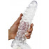 DARK CRYSTAL Tonguebiter L Dildo Trasparente 28 X 7 cm. - 0