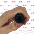 Soffione per lavaggio anale in silicone nero con 8 sfere e attacco universale 29 x 2,5 cm. - 2