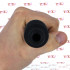 Soffione per lavaggio anale in silicone nero con 16 rilievi e attacco universale 31 x 2,9 cm. - 2